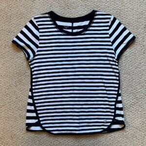 EUC T by Talbot's Navy Striped Tee